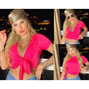 Cropped de Amarrar Multiuso da Moda Suplex Várias Formas + Frete Grátis + Envio Imediato + Brinde