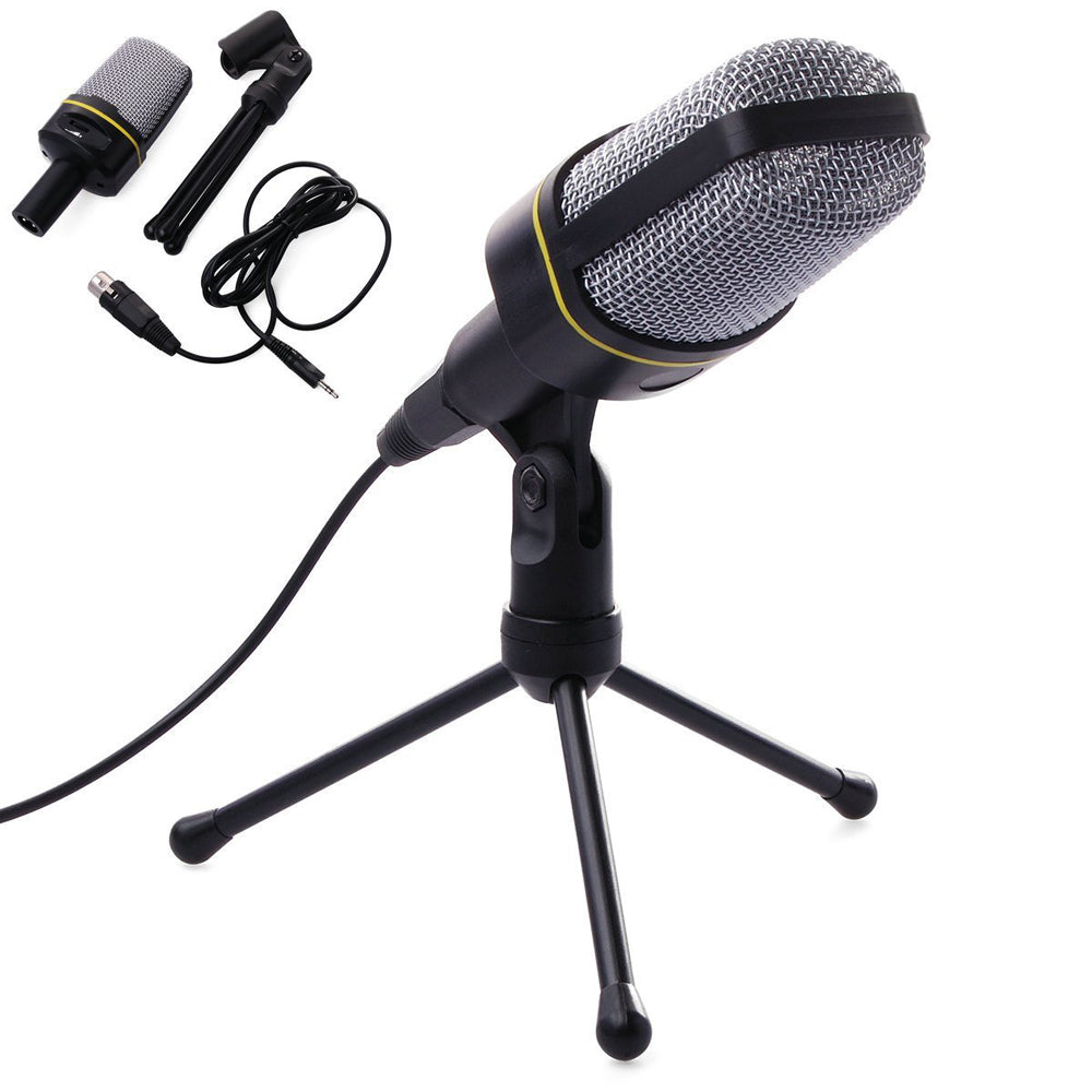 Microfone Profissional de Redução de Ruído Condensador 3.5mm Tripé + Frete Grátis + Envio Imediato + Brinde