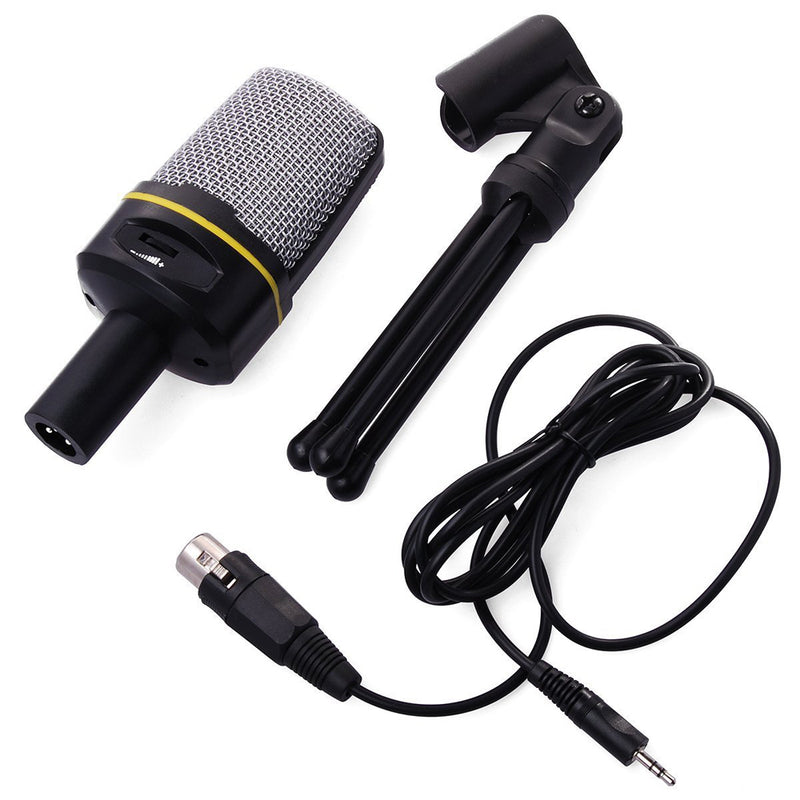 Microfone Profissional de Redução de Ruído Condensador 3.5mm Tripé + Frete Grátis + Envio Imediato + Brinde