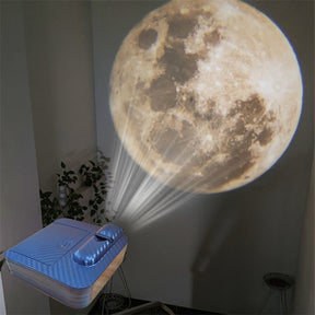 Lâmpada de Projeção Noturna Lua + Frete Grátis + Envio Imediato + Brinde