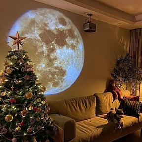 Lâmpada de Projeção Noturna Lua + Frete Grátis + Envio Imediato + Brinde
