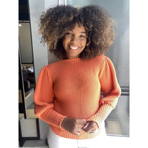 Blusa Tricot Elegância Manga Bufante Blogueira Inverno + Frete Grátis + Envio Imediato + Brinde