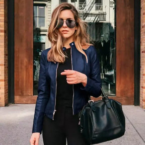 Jaqueta Feminina de Couro Exclusiva + Frete Grátis + Envio Imediato + Brinde