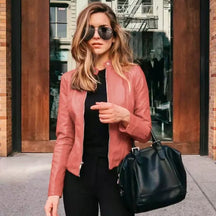 Jaqueta Feminina de Couro Exclusiva + Frete Grátis + Envio Imediato + Brinde