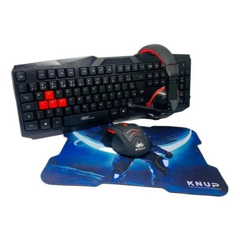 Kit Gaming Completo Teclado Headset Mouse Mousepad + Frete Grátis + Envio Imediato + Brinde