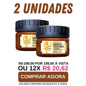 Máscara de Tratamento Mágico - Pure Magical - Cabelos Macios - FRETE GRÁTIS + ENVIO IMEDIATO