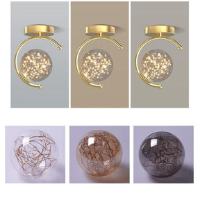Luminária de Teto Alumínio Ouro Preto Casa Sala de Estar Quarto Varanda Corredor Mega Mulher store 