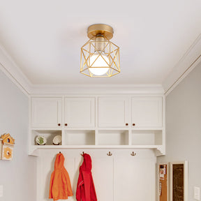Luminária Decoração de Teto Estilo Nórdico Minimalista Dourado Mega Mulher store 
