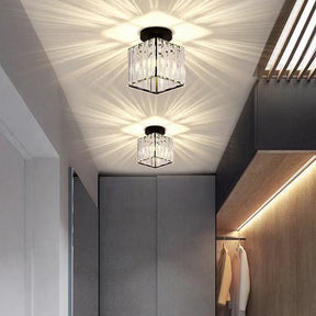 Luminária Moderna de Corredor de Cristal Lâmpada de Teto Mega Mulher store 