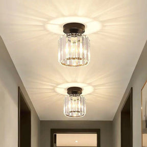 Luminária Moderna de Corredor de Cristal Lâmpada de Teto Mega Mulher store 