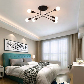 Luminária Nordic Moderna Minimalista Arte LED 8 Lâmpadas de Teto Mega Mulher store 