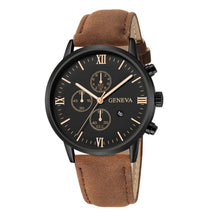 Relógio Unissex de Quartzo com Pulseira de Couro Geneva + Frete Grátis + Envio Imediato + Brinde