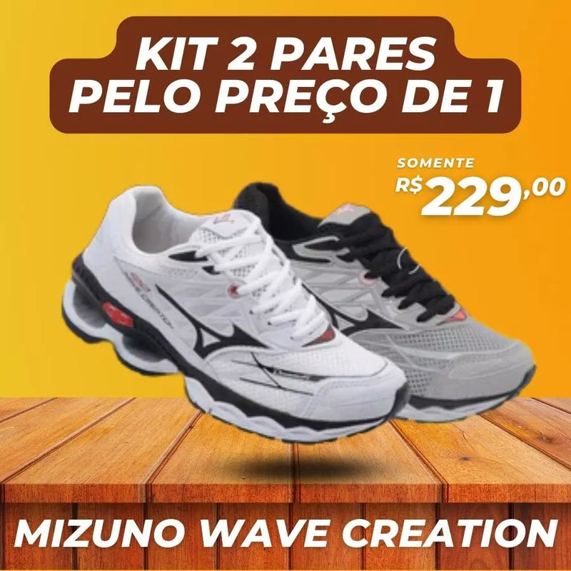 Tênis Mizuno Wave Creation [COMPRE 1 PAR LEVE 2 PARES] + Frete Grátis + Envio Imediato + Brinde