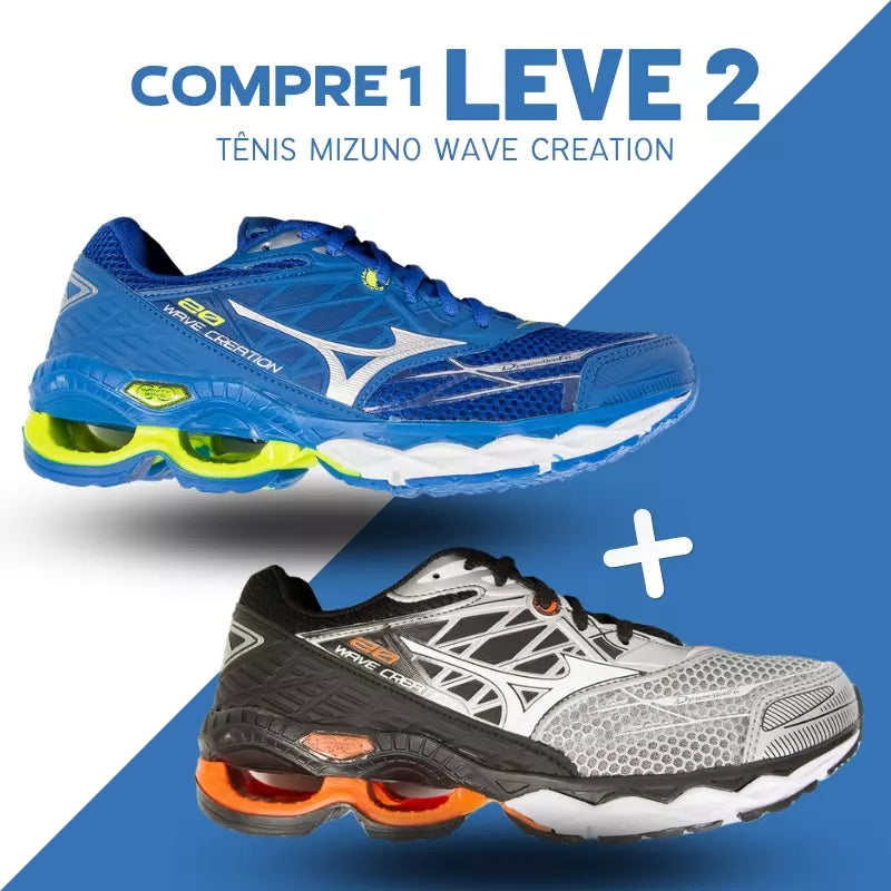 Tênis Mizuno Wave Creation Masculino [COMPRE 1 LEVE 2] + Frete Grátis + Envio Imediato + Brinde