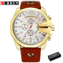 Relógio Curren Homens Luxo Moda Casual + Frete Grátis + Envio Imediato + Brinde