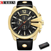 Relógio Curren Homens Luxo Moda Casual + Frete Grátis + Envio Imediato + Brinde