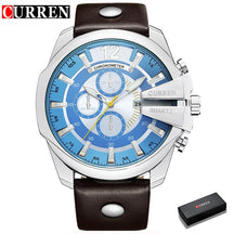 Relógio Curren Homens Luxo Moda Casual + Frete Grátis + Envio Imediato + Brinde