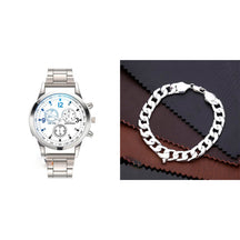 Relógio Masculino + Pulseira Conjunto Quartzo Analógico + Frete Grátis + Envio Imediato + Brinde