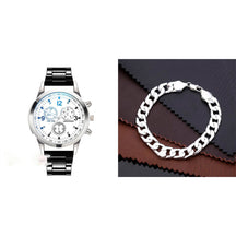 Relógio Masculino + Pulseira Conjunto Quartzo Analógico + Frete Grátis + Envio Imediato + Brinde