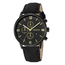 Relógio Unissex de Quartzo com Pulseira de Couro Geneva + Frete Grátis + Envio Imediato + Brinde