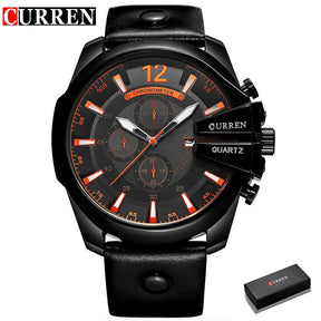 Relógio Curren Homens Luxo Moda Casual + Frete Grátis + Envio Imediato + Brinde