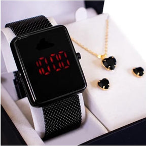 Relógio Feminino Lançamento Touch Pulseira Magnética + Frete Grátis + Envio Imediato + Brinde