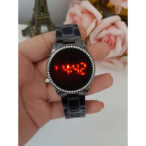 Relógio Touch Feminino Dourado Rose + Frete Grátis + Envio Imediato + Brinde