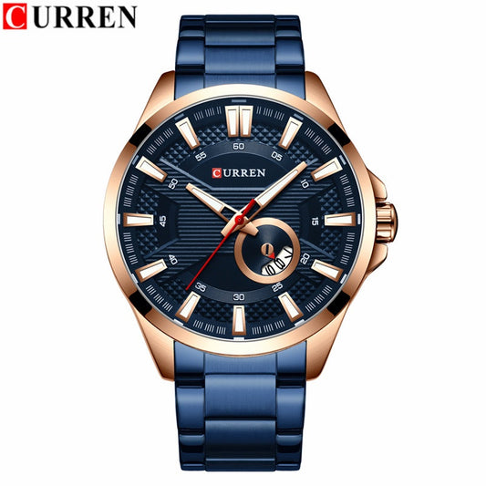 Relógio Curren Masculino Original à Prova D'água + Frete Grátis + Envio Imediato + Brinde