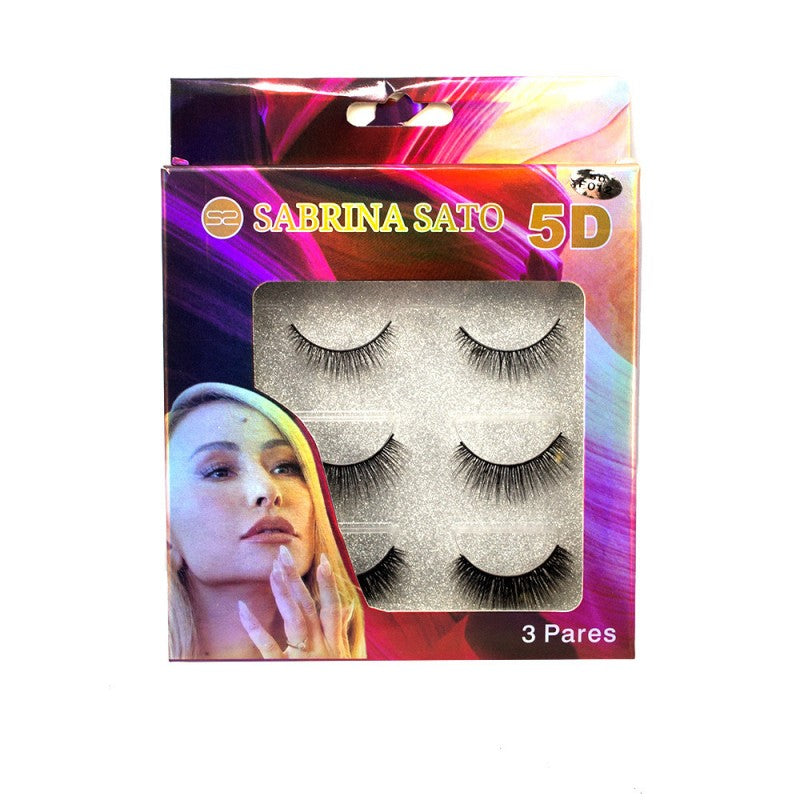 Cílios Magnéticos Sabrina Sato Maquiagem kit com 3 Pares de Cílios Mistos