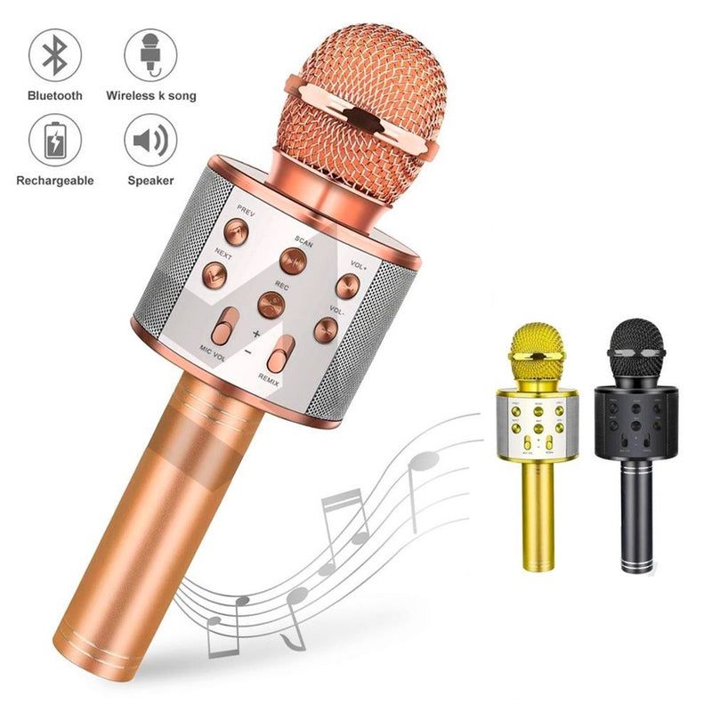 Microfone Karaokê Bluetooth Efeito Voz Modo Gravação + Frete Grátis + Envio Imediato + Brinde